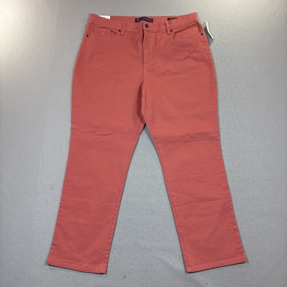 Gloria Vanderbilt 18Short Persimmon Amanda Slimming Classic Rise Stretch NWT